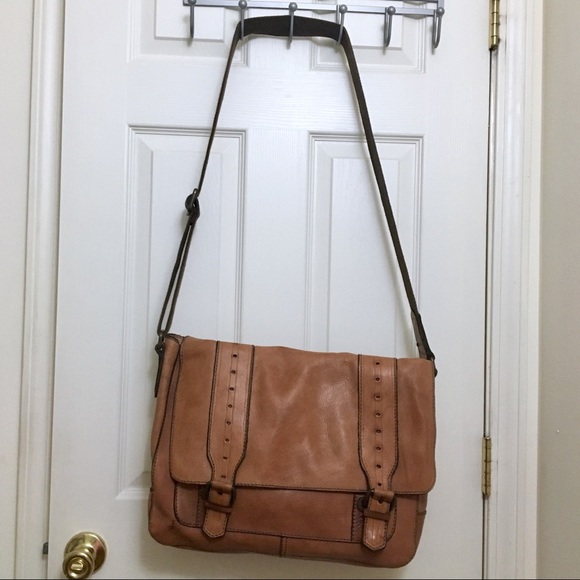 Fossil Mens Vintage Leather Messenger 